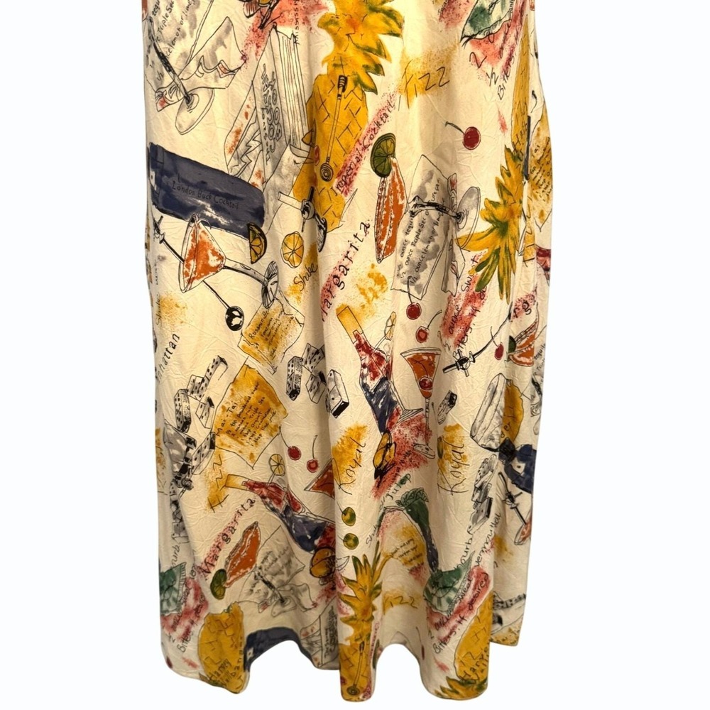VTG Tori Richard Honolulu Sleeveless Hawaiian Dress Womens M‎ Novelty Cocktails - Picture 4 of 10